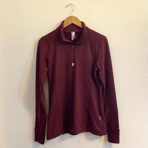 Mondetta Plum Super Warm 3/4 Zip Layering Outdoor Camping Size Medium